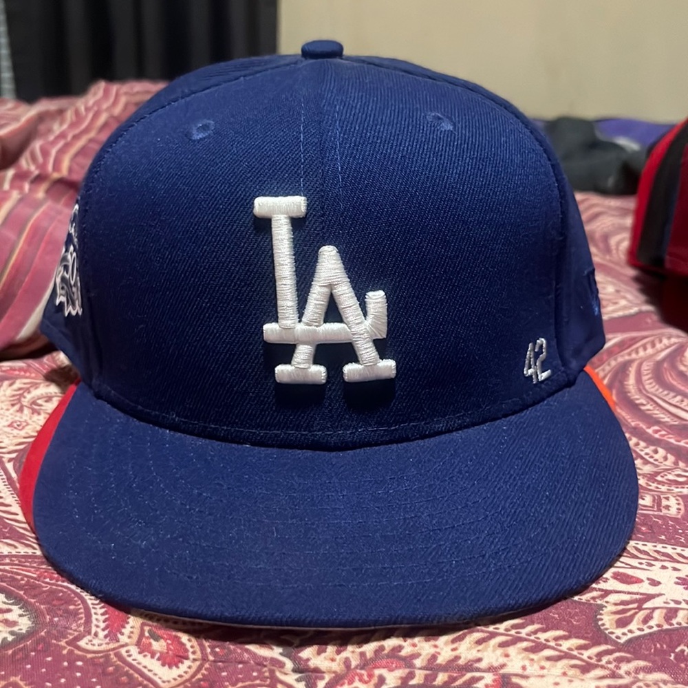 Beautiful 50th anniversary “ThankYouJackie” Los Angeles Dodgers #42 fitted hat